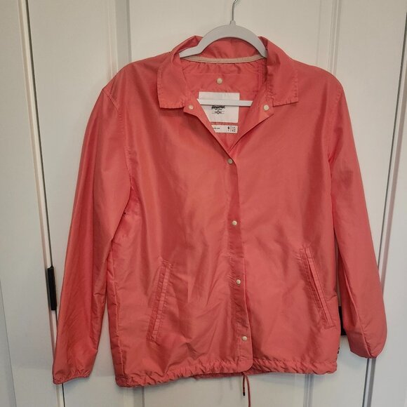 HERSCHEL Women’s ZIP FRONT LIGHT WEIGHT WINDBREAKER JACKET Pink Size Small - Picture 1 of 4